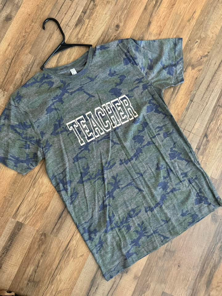 “Teacher” puff tee