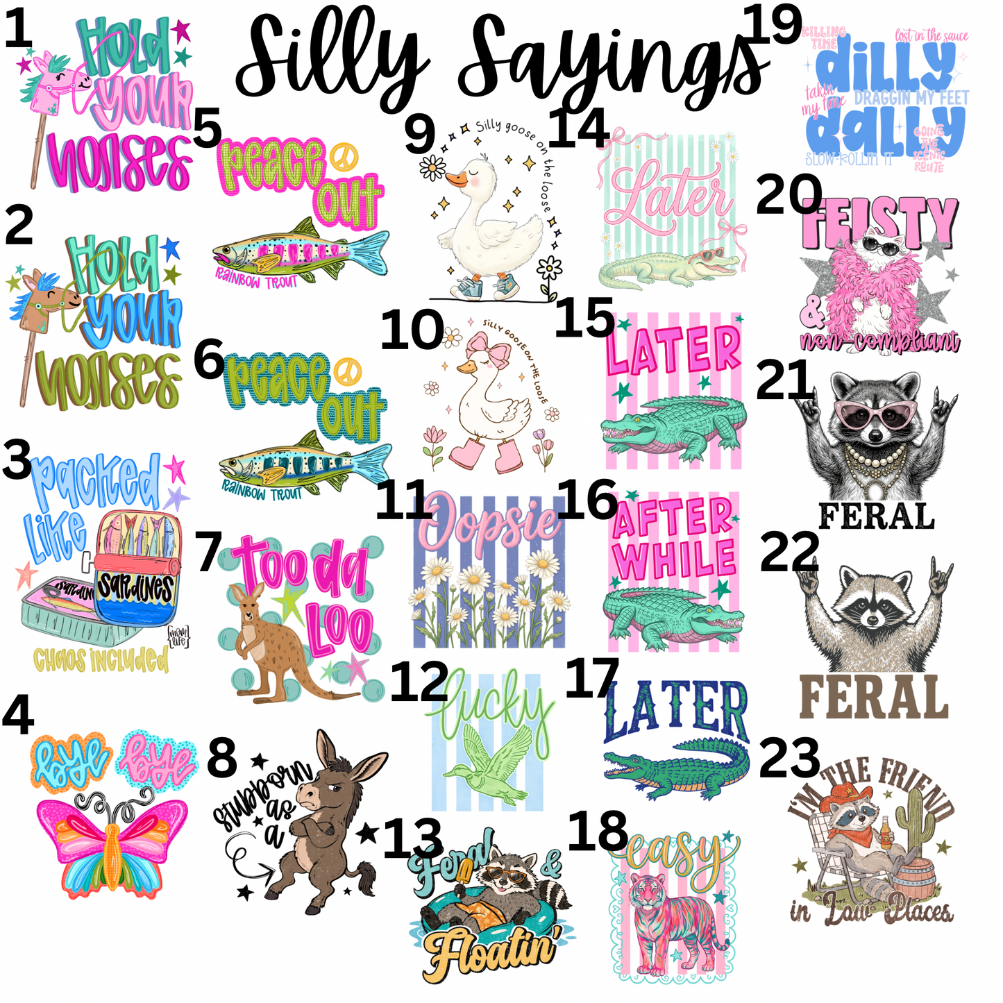 Silly Sayings