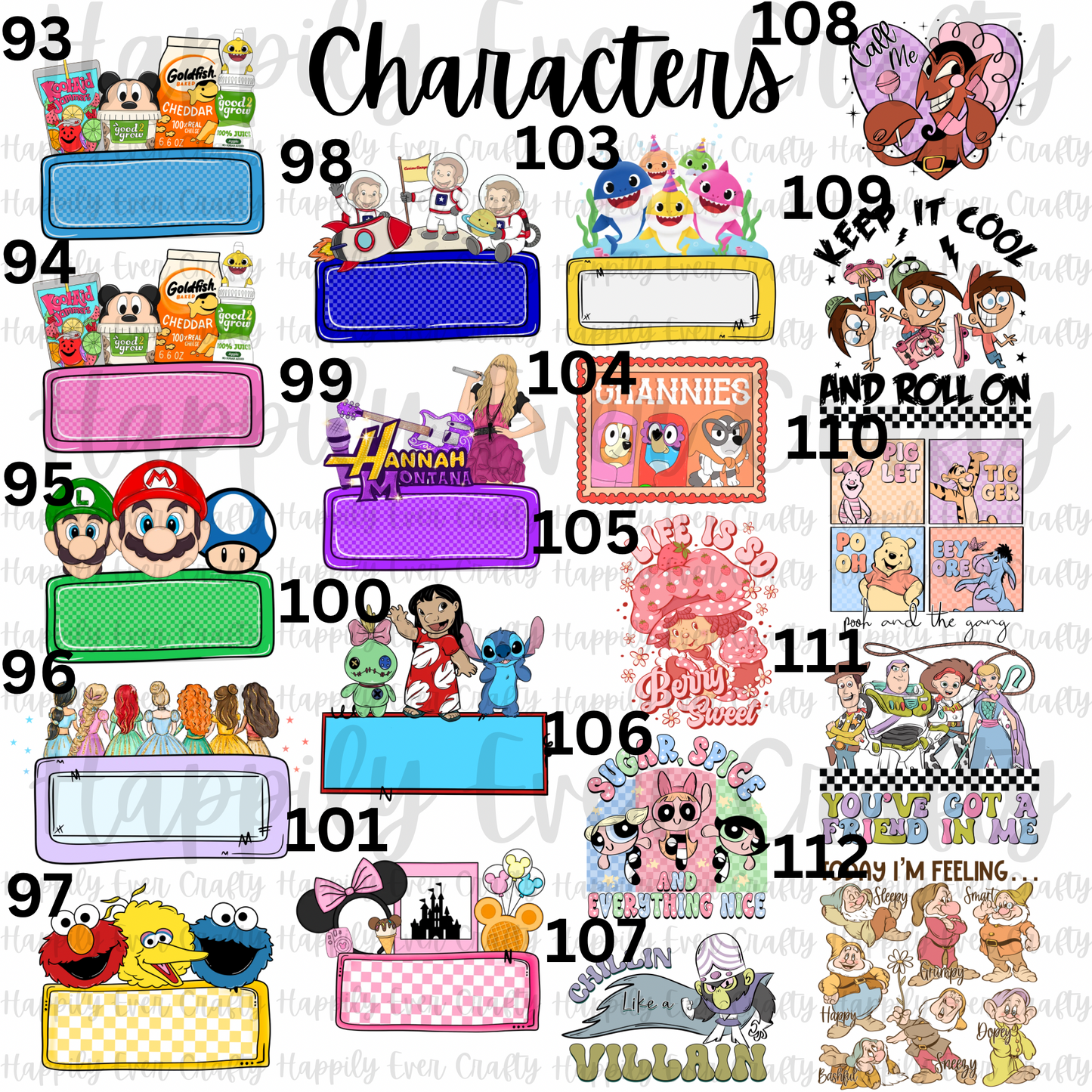 Characters