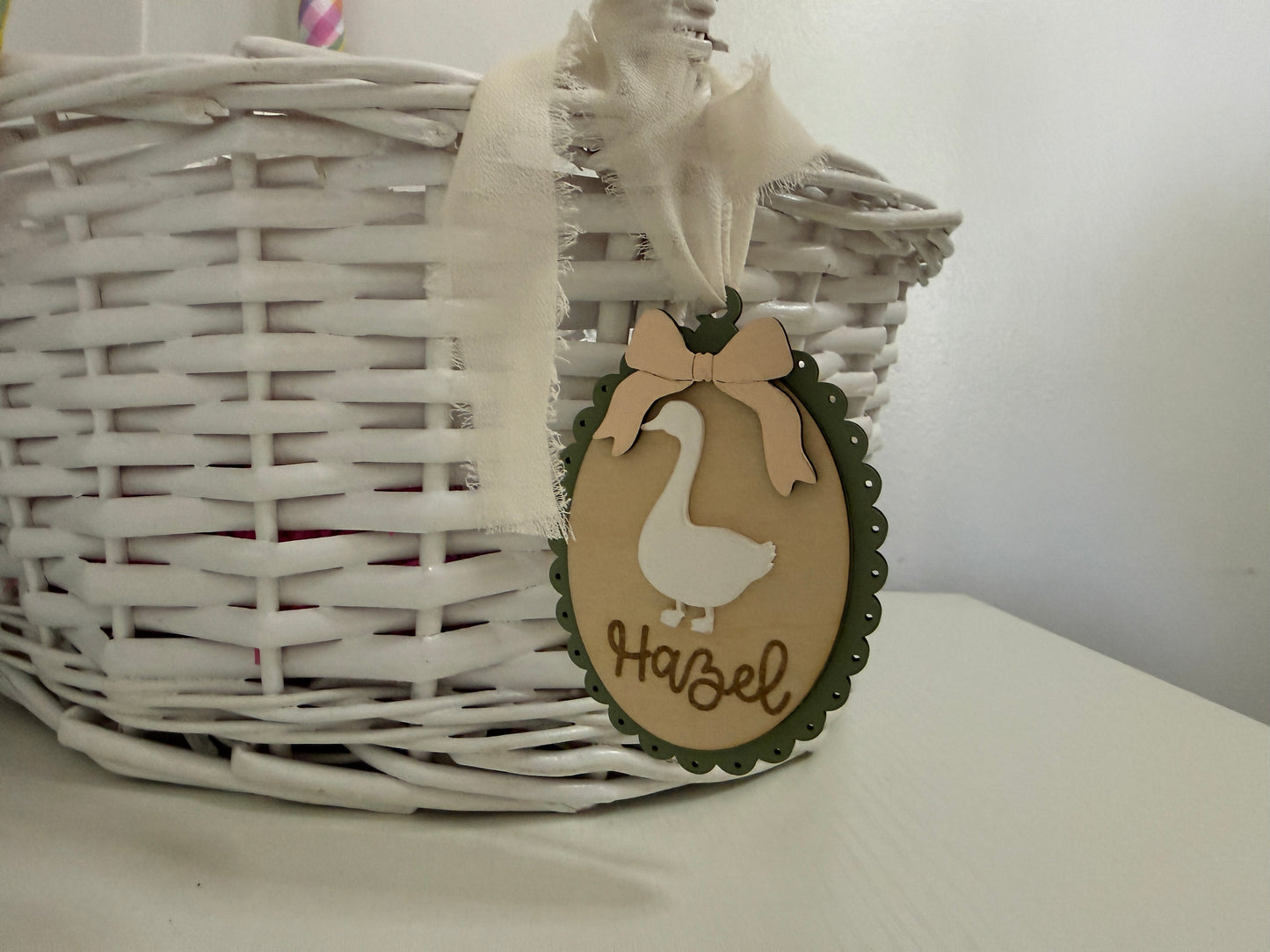 Basket Tag - Goose, Bunny, Butterfly, Chick