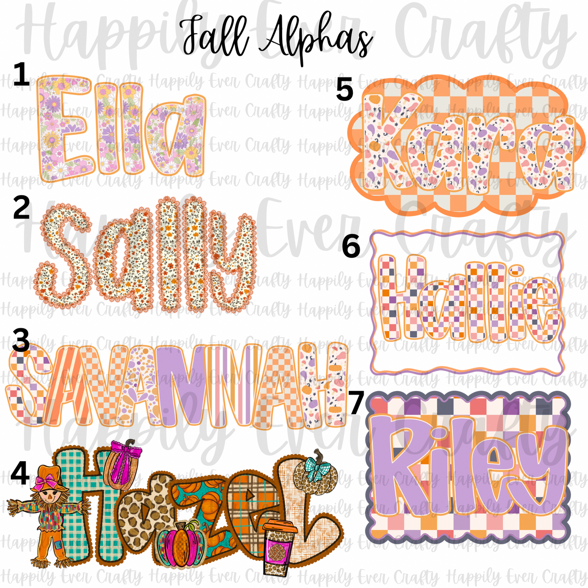 Monogram Monday - Fall Alphas