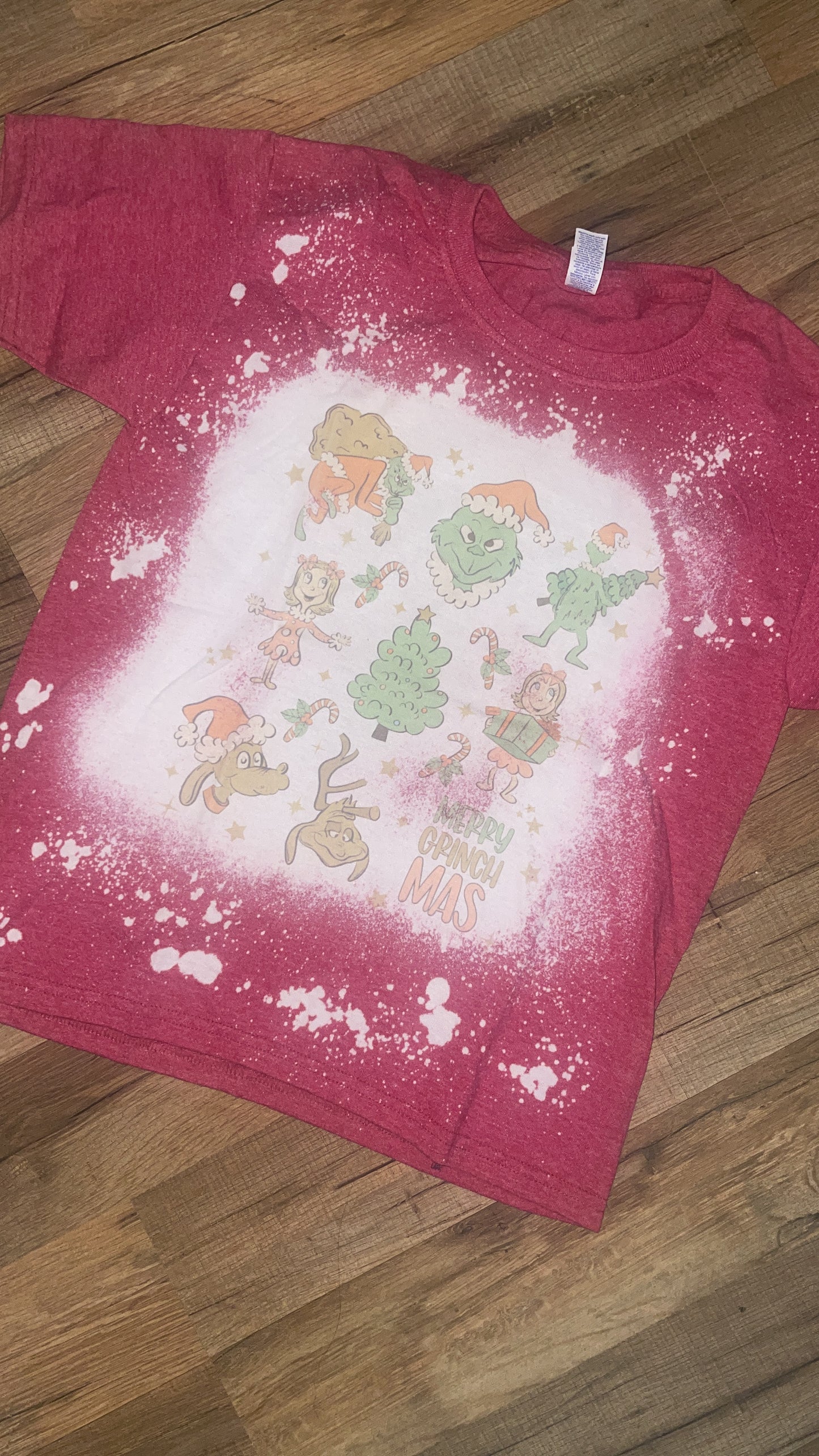 Green One - bleached short sleeve