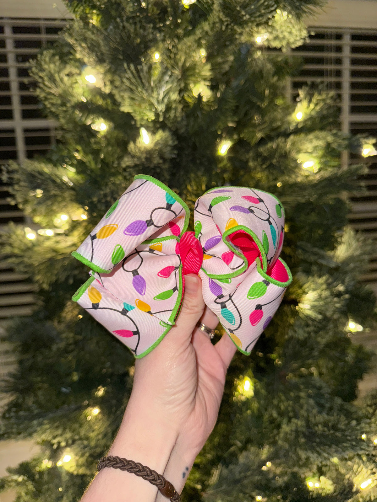 Christmas Light Bow - with working lights