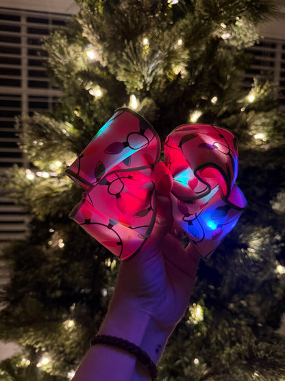 Christmas Light Bow - with working lights