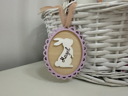 Bunny Basket Tag
