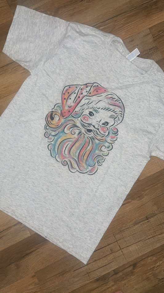 Watercolor Santa - short sleeve