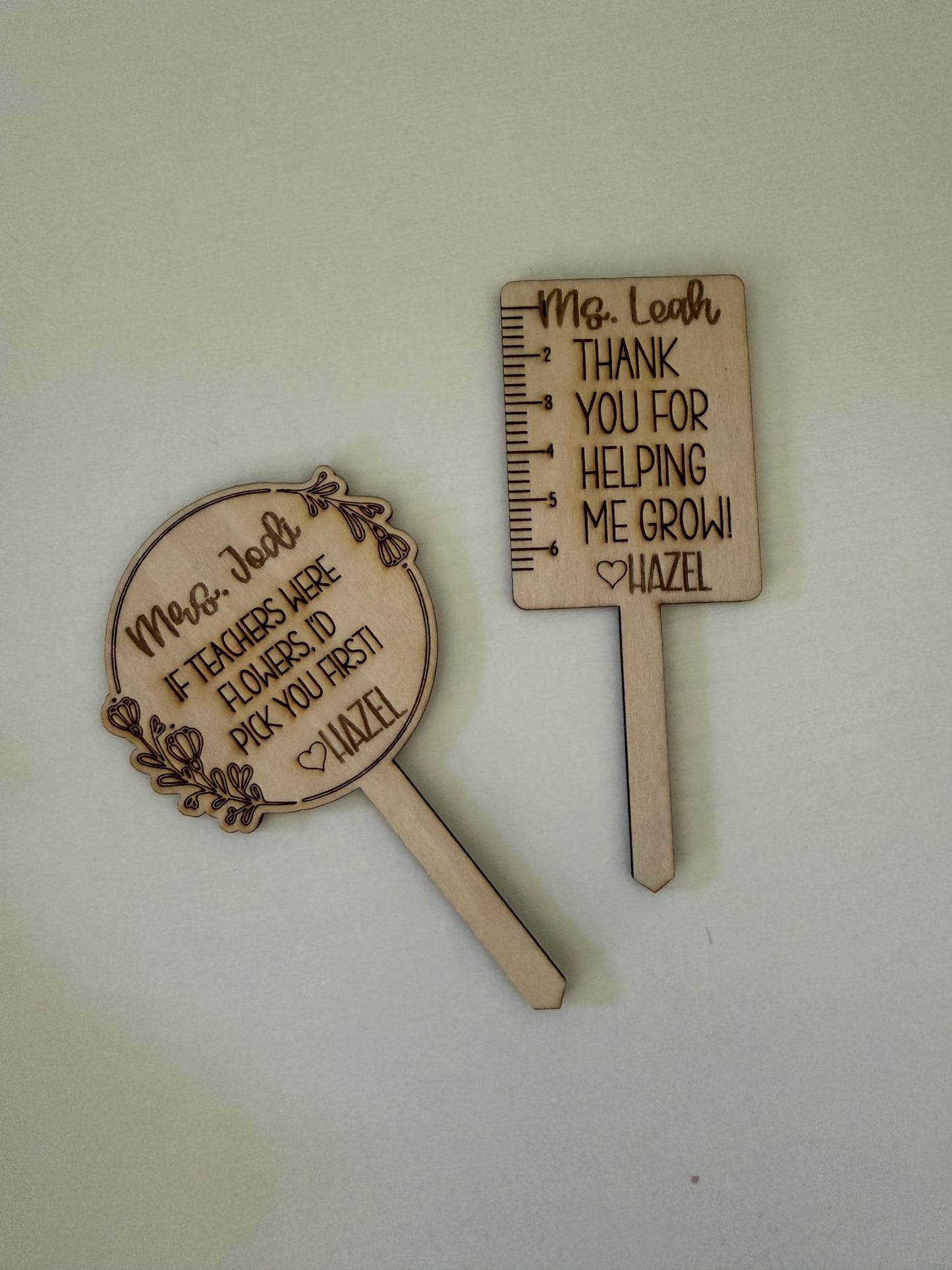 Teacher Flower Stakes